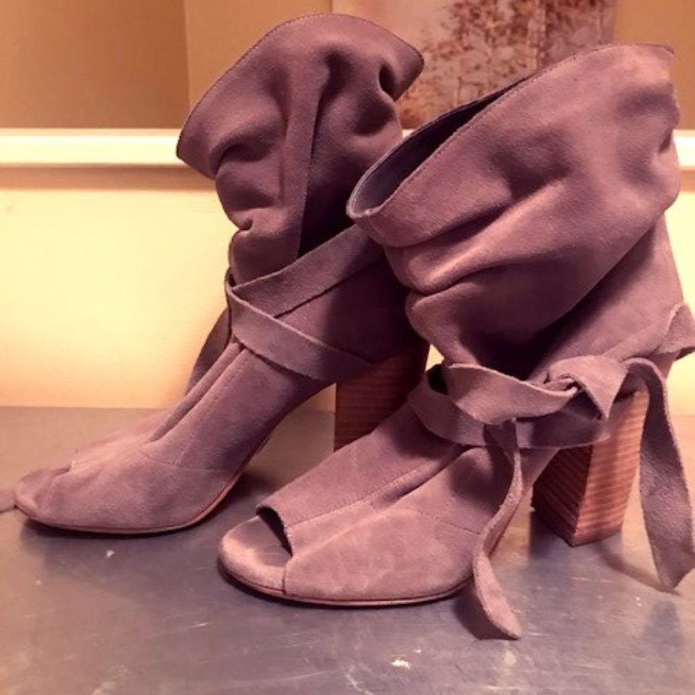 Nine West Slouchy Suede Ankle Boots